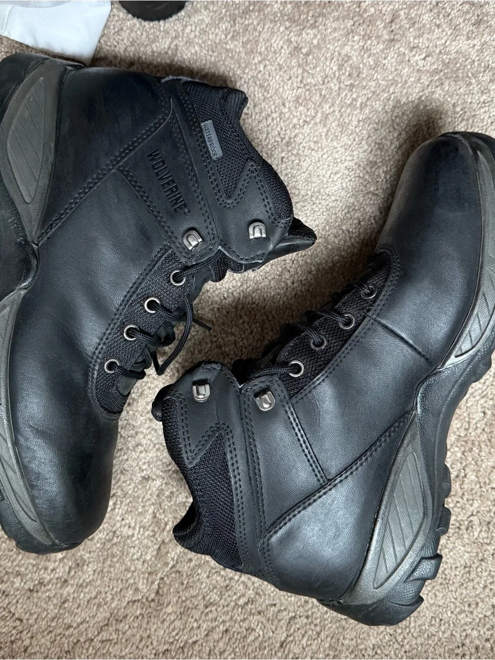 Wolverine Black Leather Boots